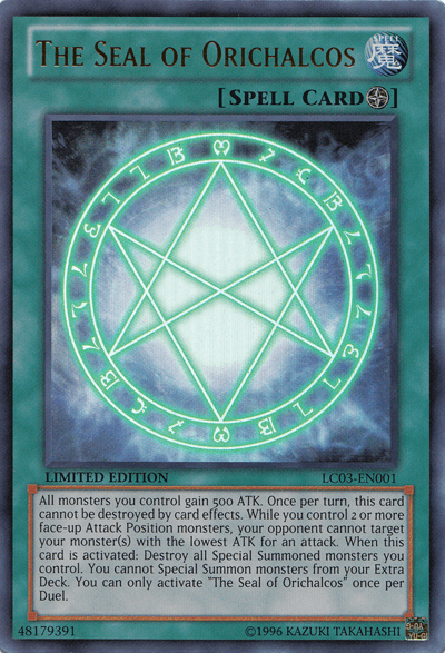 The Seal of Orichalcos [LC03-EN001] Ultra Rare - Doe's Cards