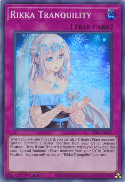 Rikka Tranquility [SESL-EN025] Super Rare - Doe's Cards