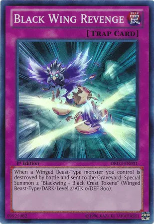 Black Wing Revenge [DRLG-EN031] Super Rare - Doe's Cards