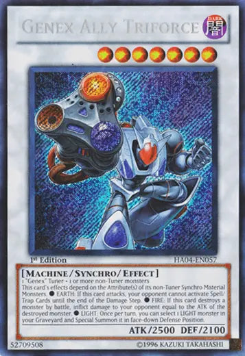 Genex Ally Triforce [HA04-EN057] Secret Rare - Doe's Cards