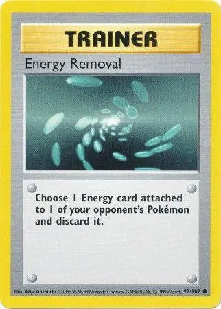 Energy Removal (92/102) [Base Set Shadowless Unlimited] - Doe's Cards