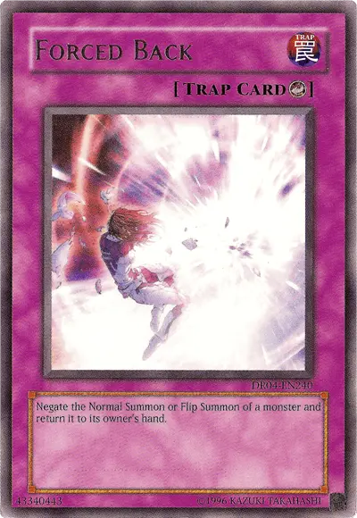Forced Back [DR04-EN240] Rare - Doe's Cards