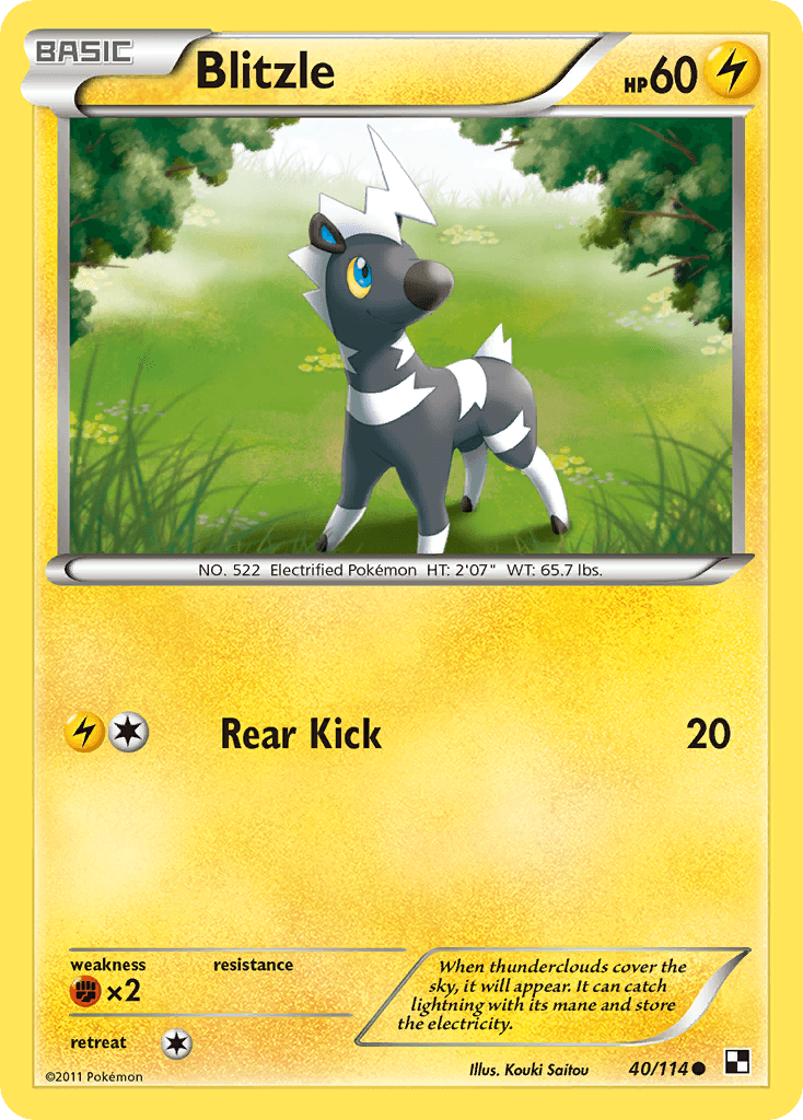 Blitzle (40/114) [Black & White: Base Set] - Doe's Cards