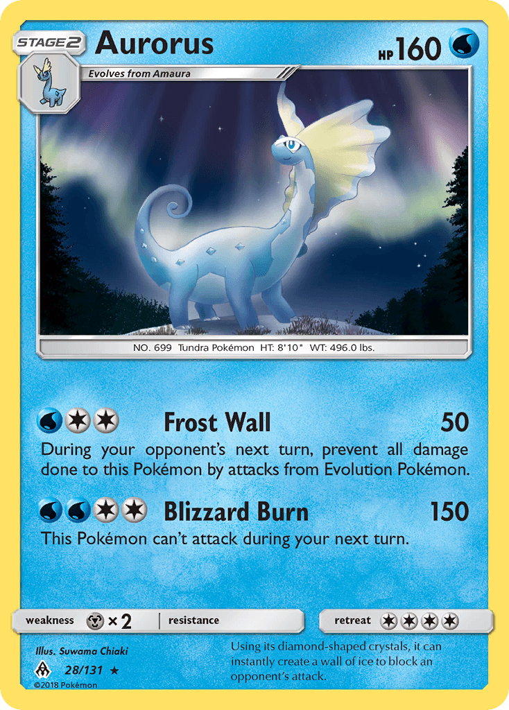 Aurorus (28/131) [Sun & Moon: Forbidden Light] - Doe's Cards