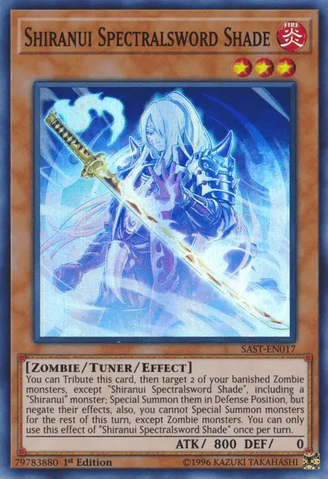Shiranui Spectralsword Shade [SAST-EN017] Super Rare - Doe's Cards