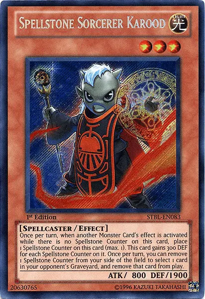 Spellstone Sorcerer Karood [STBL-EN083] Secret Rare - Doe's Cards