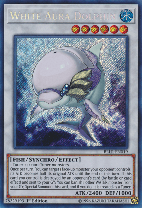 White Aura Dolphin [BLLR-EN019] Secret Rare - Doe's Cards