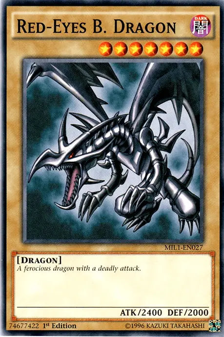 Red-Eyes B. Dragon [MIL1-EN027] Common - Doe's Cards