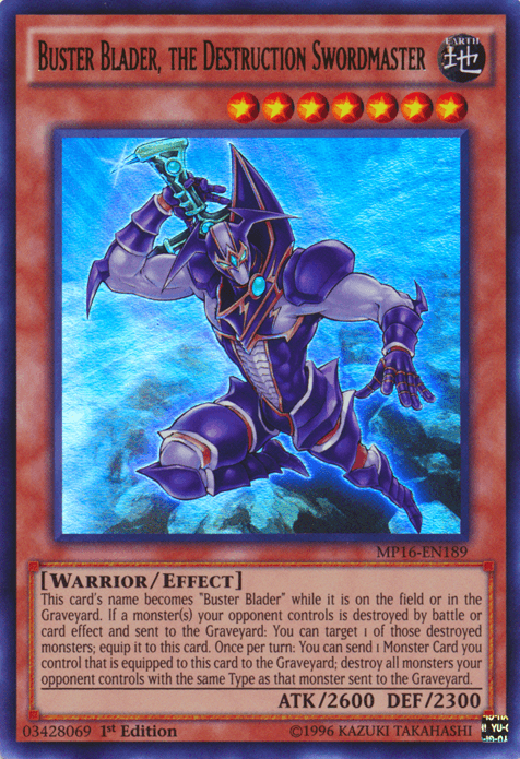 Buster Blader, the Destruction Swordmaster [MP16-EN189] Ultra Rare - Doe's Cards