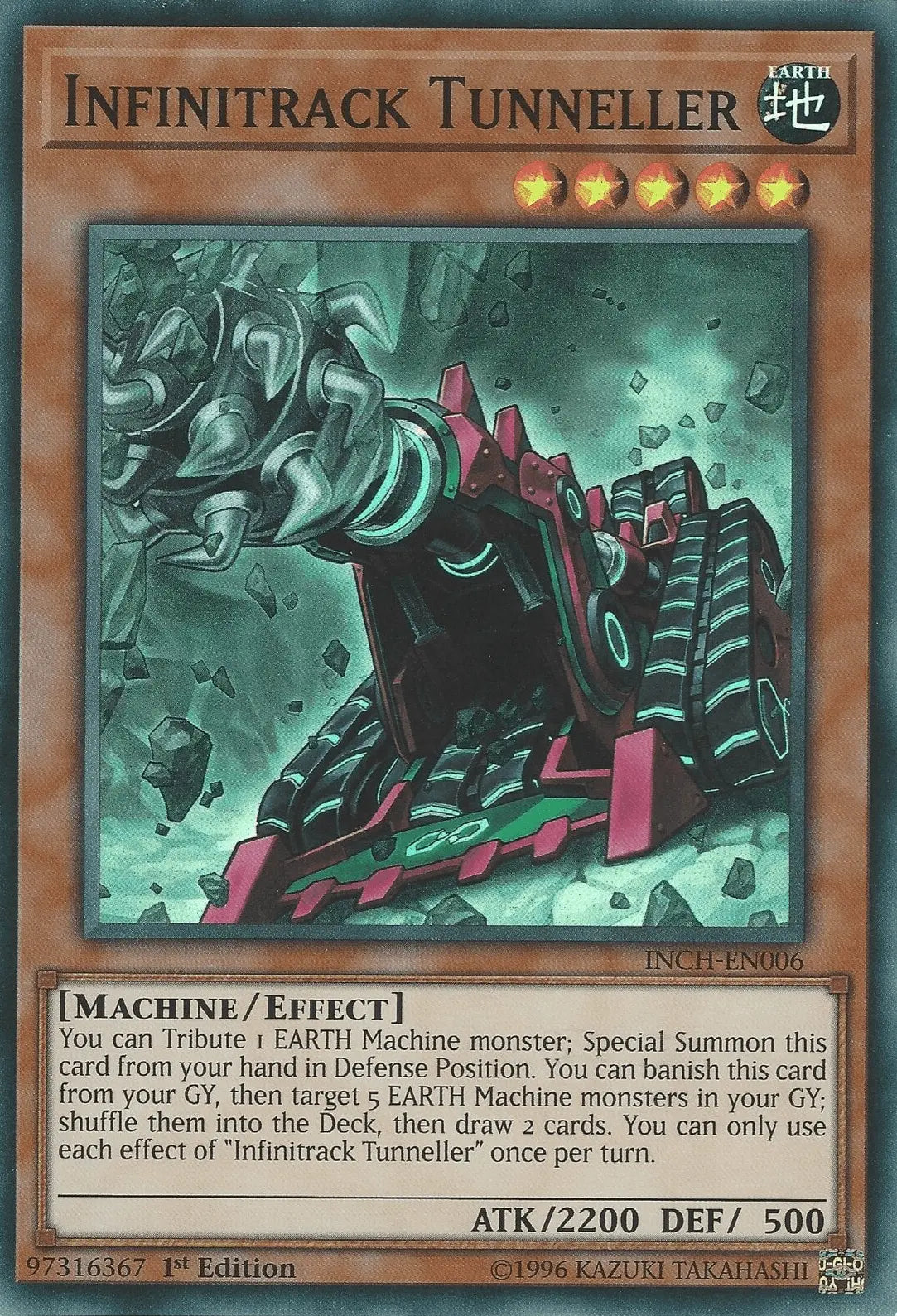 Infinitrack Tunneller [INCH-EN006] Super Rare - Doe's Cards