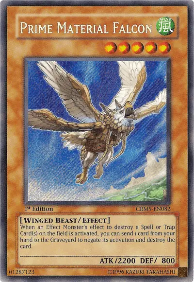 Prime Material Falcon [CRMS-EN082] Secret Rare - Doe's Cards