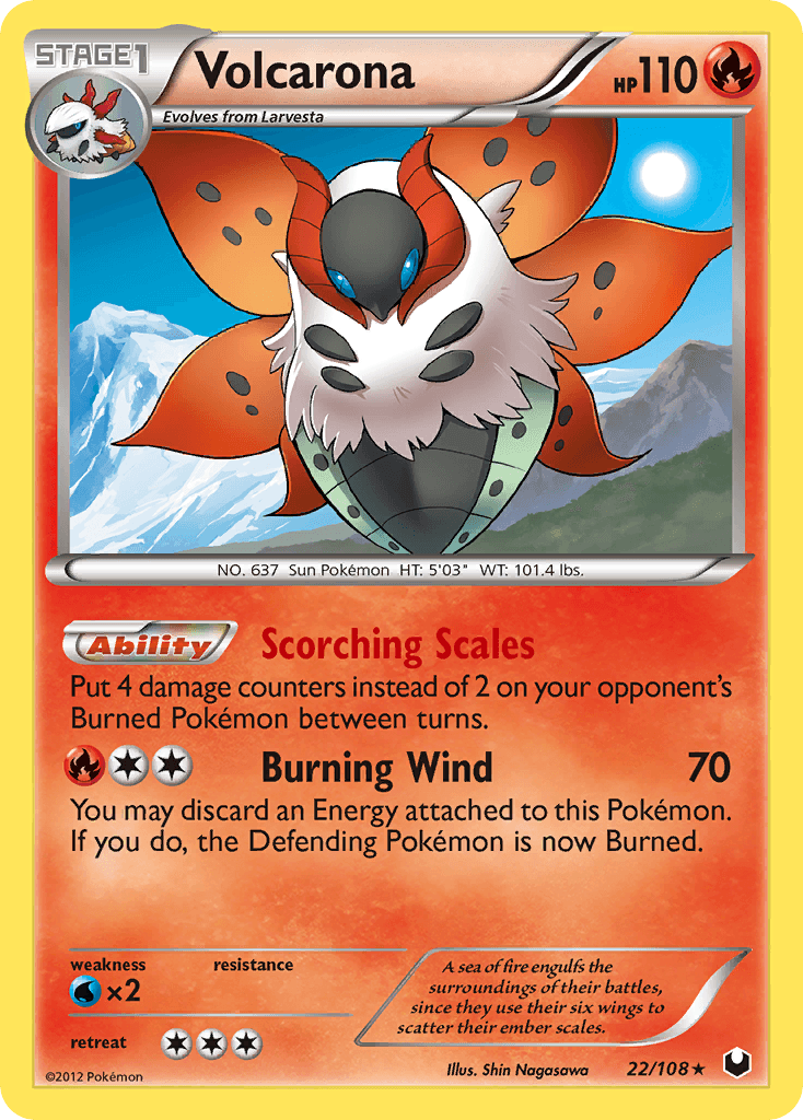 Volcarona (22/108) [Black & White: Dark Explorers] - Doe's Cards