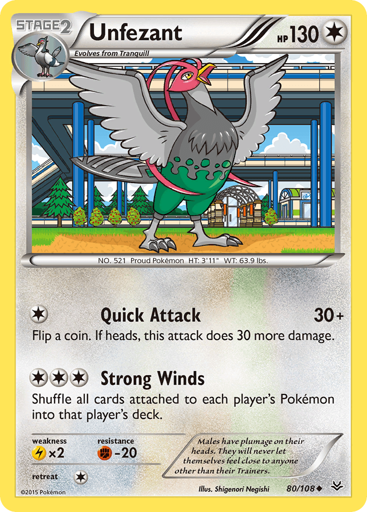 Unfezant (80/108) [XY: Roaring Skies] - Doe's Cards