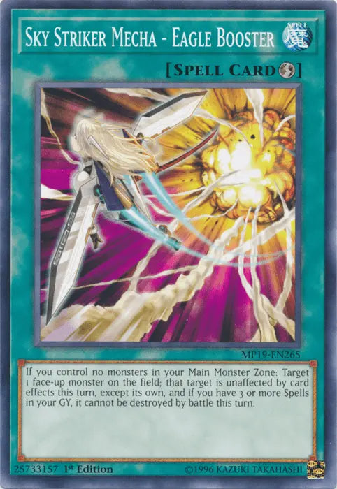 Sky Striker Mecha - Eagle Booster [MP19-EN265] Common - Doe's Cards