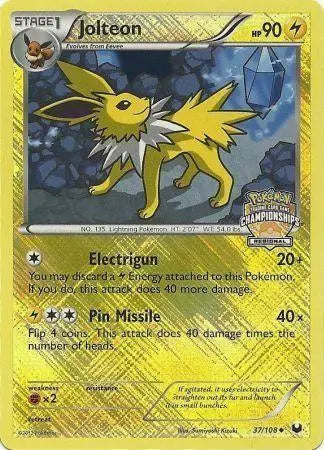 Jolteon (37/108) (Regional Championship) [League & Championship Cards] - Doe's Cards