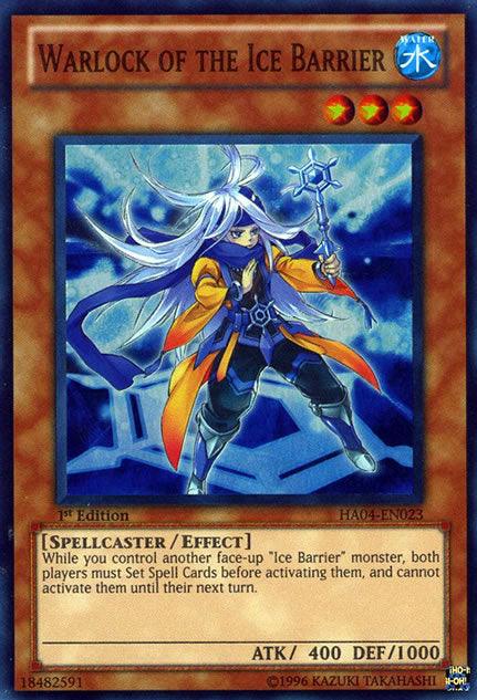 Warlock of the Ice Barrier [HA04-EN023] Super Rare - Doe's Cards