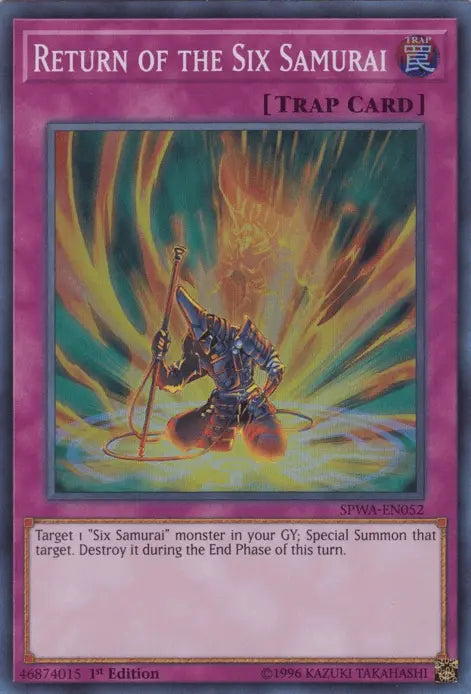 Return of the Six Samurai [SPWA-EN052] Super Rare - Doe's Cards