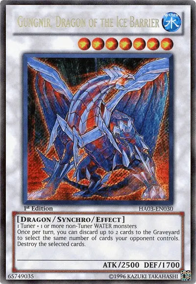 Gungnir, Dragon of the Ice Barrier [HA03-EN030] Secret Rare - Doe's Cards