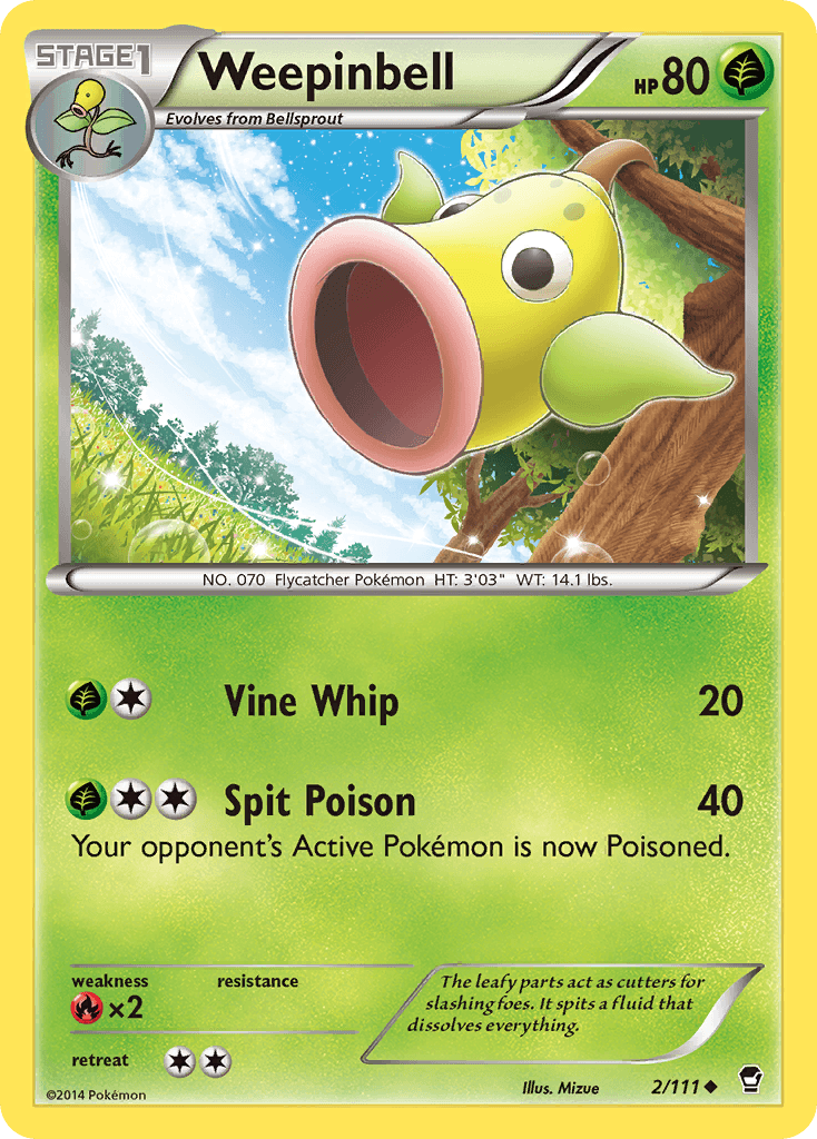 Weepinbell (2/111) [XY: Furious Fists] - Doe's Cards