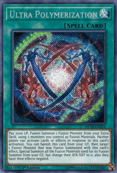 Ultra Polymerization [MP18-EN014] Secret Rare - Doe's Cards