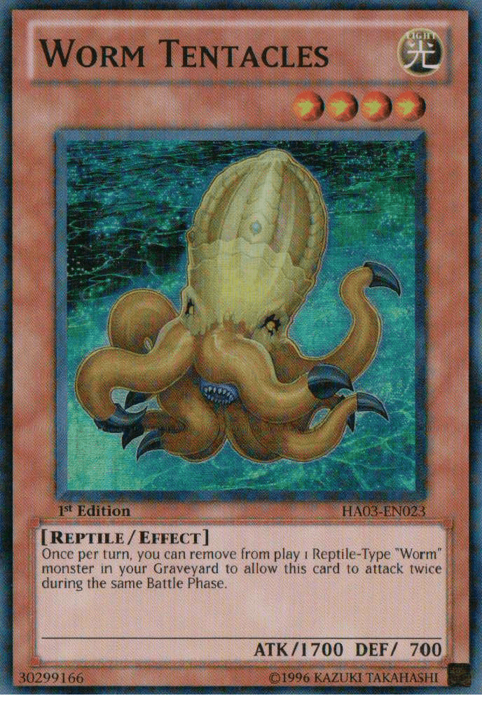 Worm Tentacles [HA03-EN023] Super Rare - Doe's Cards