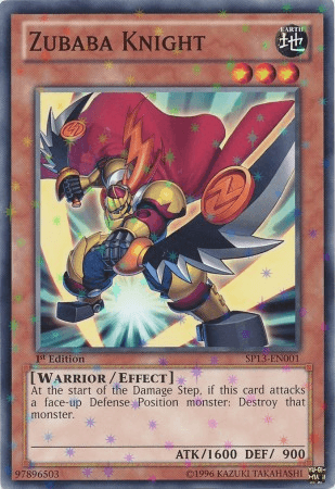 Zubaba Knight [SP13-EN001] Starfoil Rare - Doe's Cards