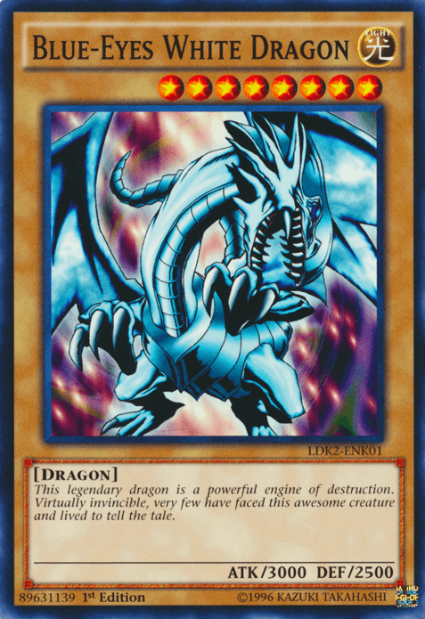 Blue-Eyes White Dragon (Version 1) [LDK2-ENK01] Common - Doe's Cards