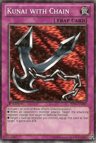Kunai with Chain [BP01-EN087] Starfoil Rare - Doe's Cards