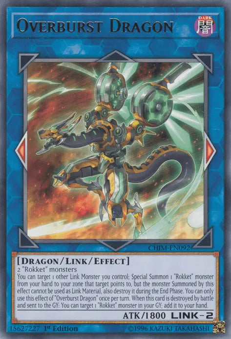 Overburst Dragon [CHIM-EN092] Rare - Doe's Cards