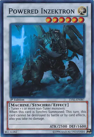 Powered Inzektron [LVAL-EN087] Super Rare - Doe's Cards