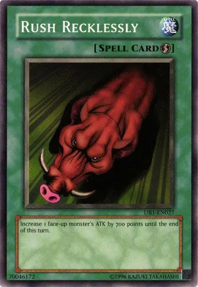Rush Recklessly [DB1-EN027] Common - Doe's Cards