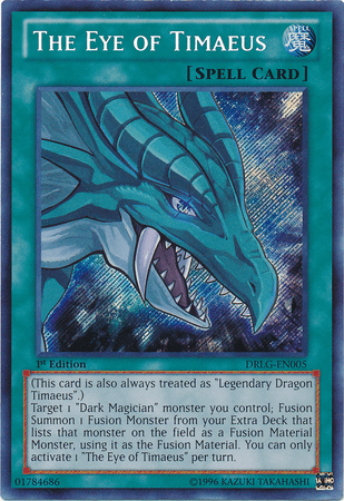 The Eye of Timaeus [DRLG-EN005] Secret Rare - Doe's Cards