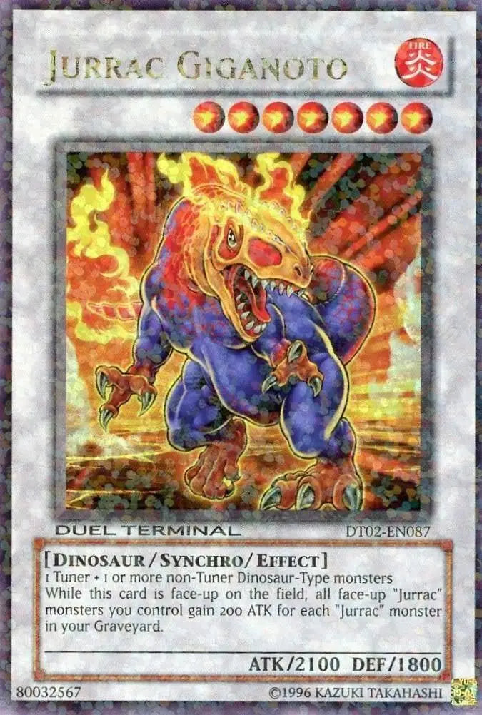 Jurrac Giganoto [DT02-EN087] Ultra Rare - Doe's Cards