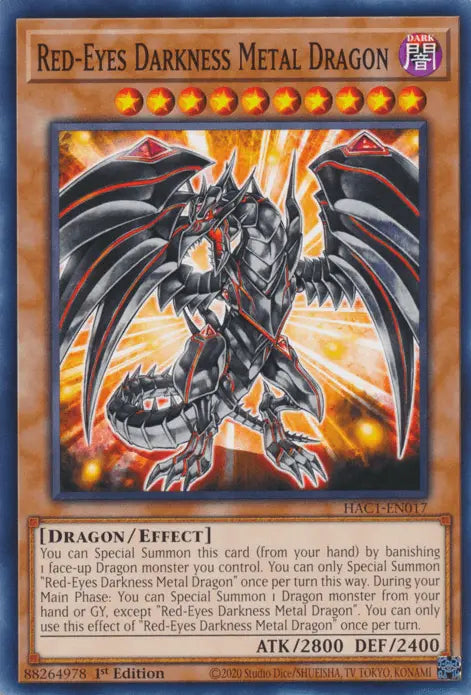 Red-Eyes Darkness Metal Dragon [HAC1-EN017] Common - Doe's Cards