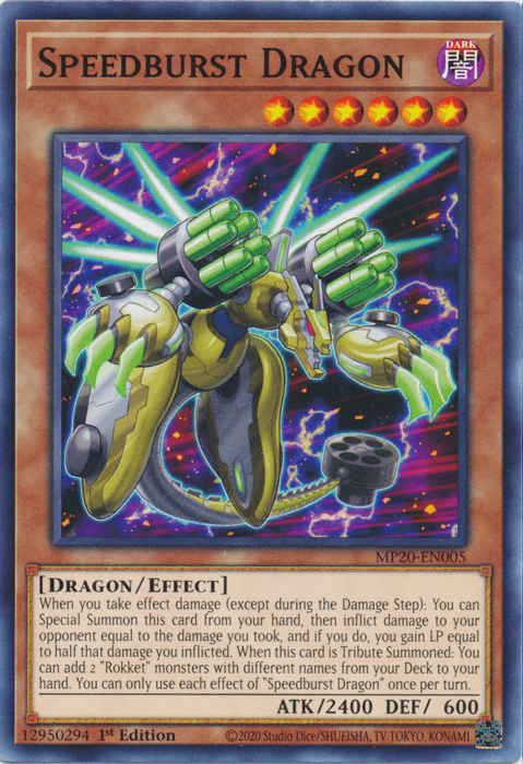 Speedburst Dragon [MP20-EN005] Common - Doe's Cards