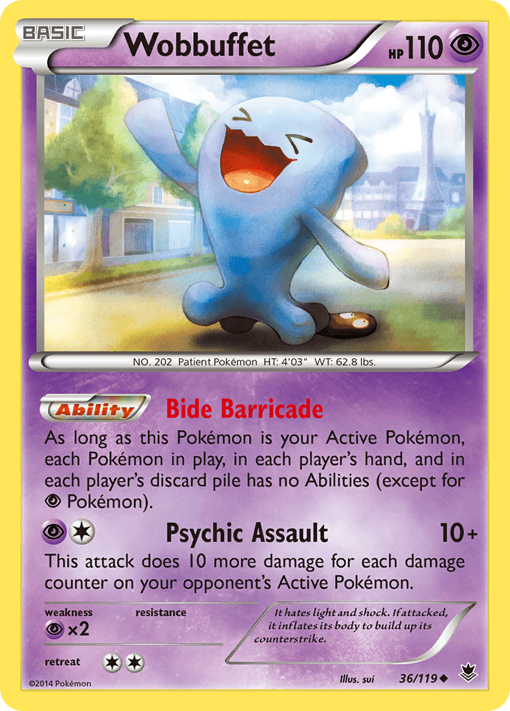 Wobbuffet (36/119) [XY: Phantom Forces] - Doe's Cards