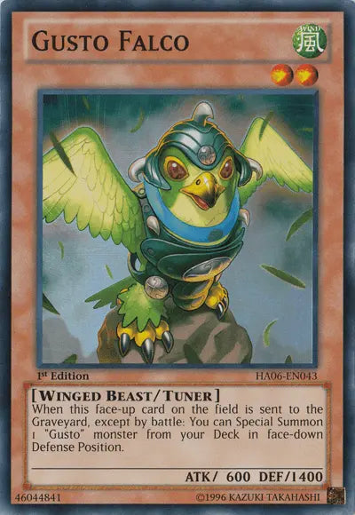 Gusto Falco [HA06-EN043] Super Rare - Doe's Cards