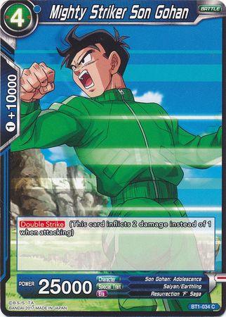 Mighty Striker Son Gohan (BT1-034) [Galactic Battle] - Doe's Cards