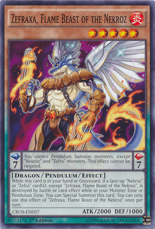 Zefraxa, Flame Beast of the Nekroz [CROS-EN027] Common - Doe's Cards