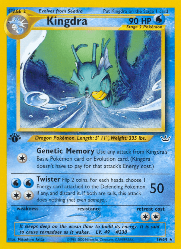 Kingdra (19/64) [Neo Revelation 1st Edition] - Doe's Cards