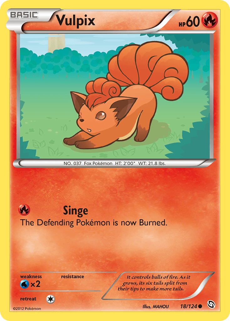 Vulpix (18/124) [Black & White: Dragons Exalted] - Doe's Cards