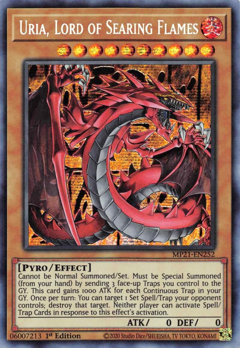 Uria, Lord of Searing Flames [MP21-EN252] Prismatic Secret Rare - Doe's Cards