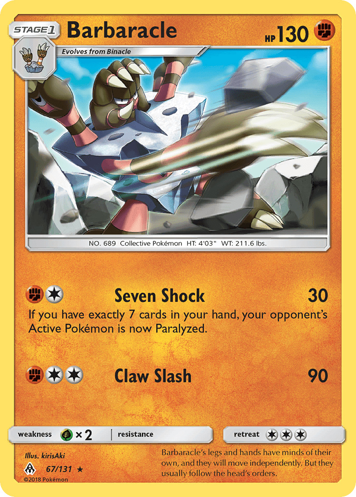 Barbaracle (67/131) [Sun & Moon: Forbidden Light] - Doe's Cards