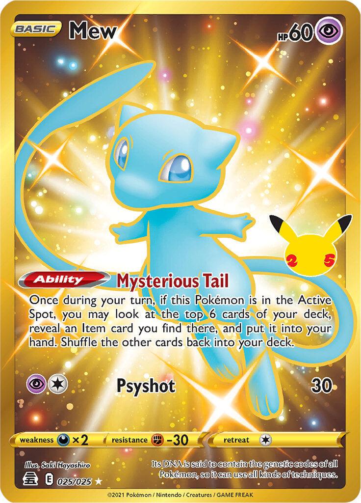 Mew (025/025) (Gold) [Celebrations: 25th Anniversary] - Doe's Cards