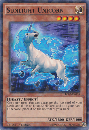 Sunlight Unicorn [BP03-EN064] Shatterfoil Rare - Doe's Cards