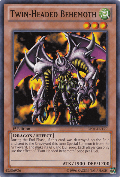 Twin-Headed Behemoth [BP01-EN179] Common - Doe's Cards