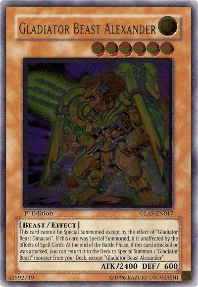 Gladiator Beast Alexander [GLAS-EN017] Ultimate Rare - Doe's Cards