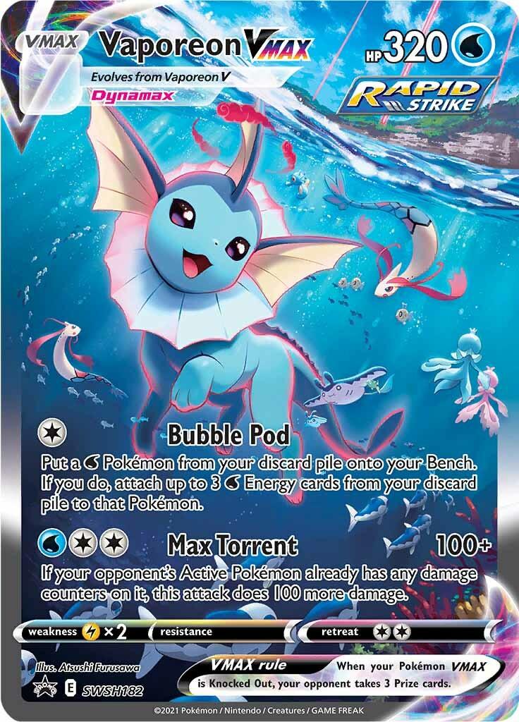 Vaporeon VMAX (SWSH182) [Sword & Shield: Black Star Promos] - Doe's Cards