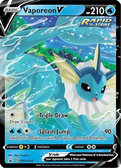 Vaporeon V (SWSH150) [Sword & Shield: Black Star Promos] - Doe's Cards