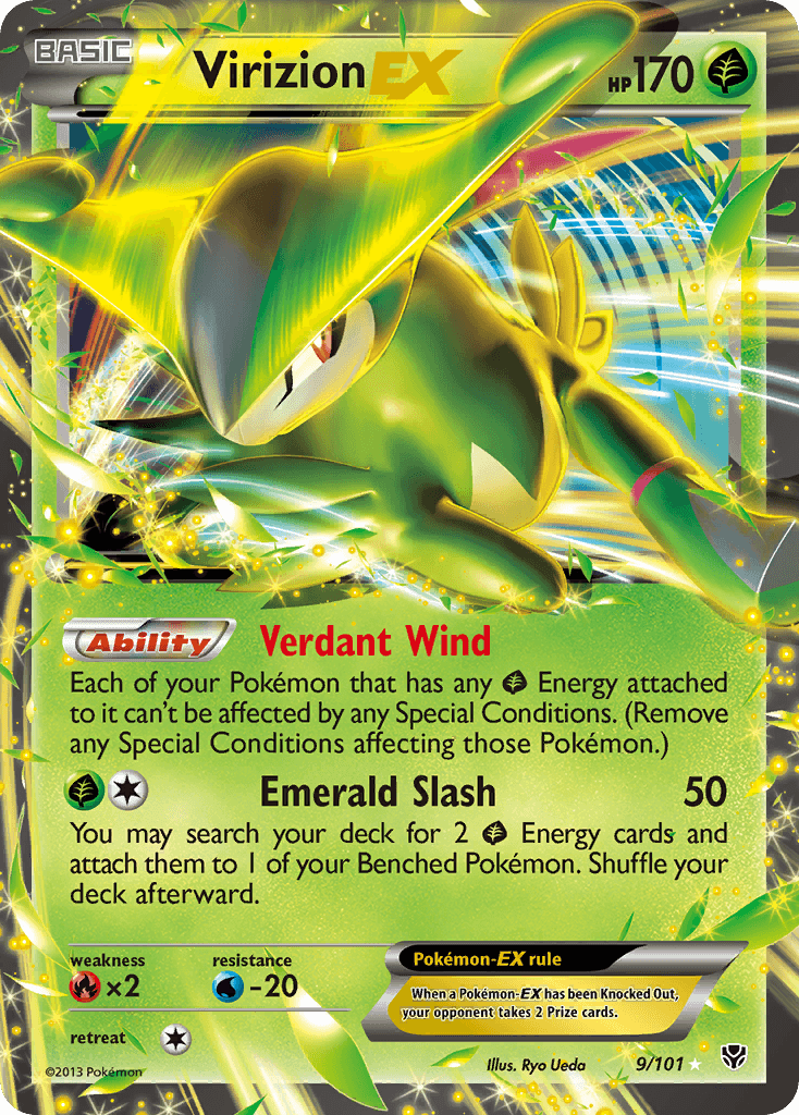 Virizion EX (9/101) [Black & White: Plasma Blast] - Doe's Cards